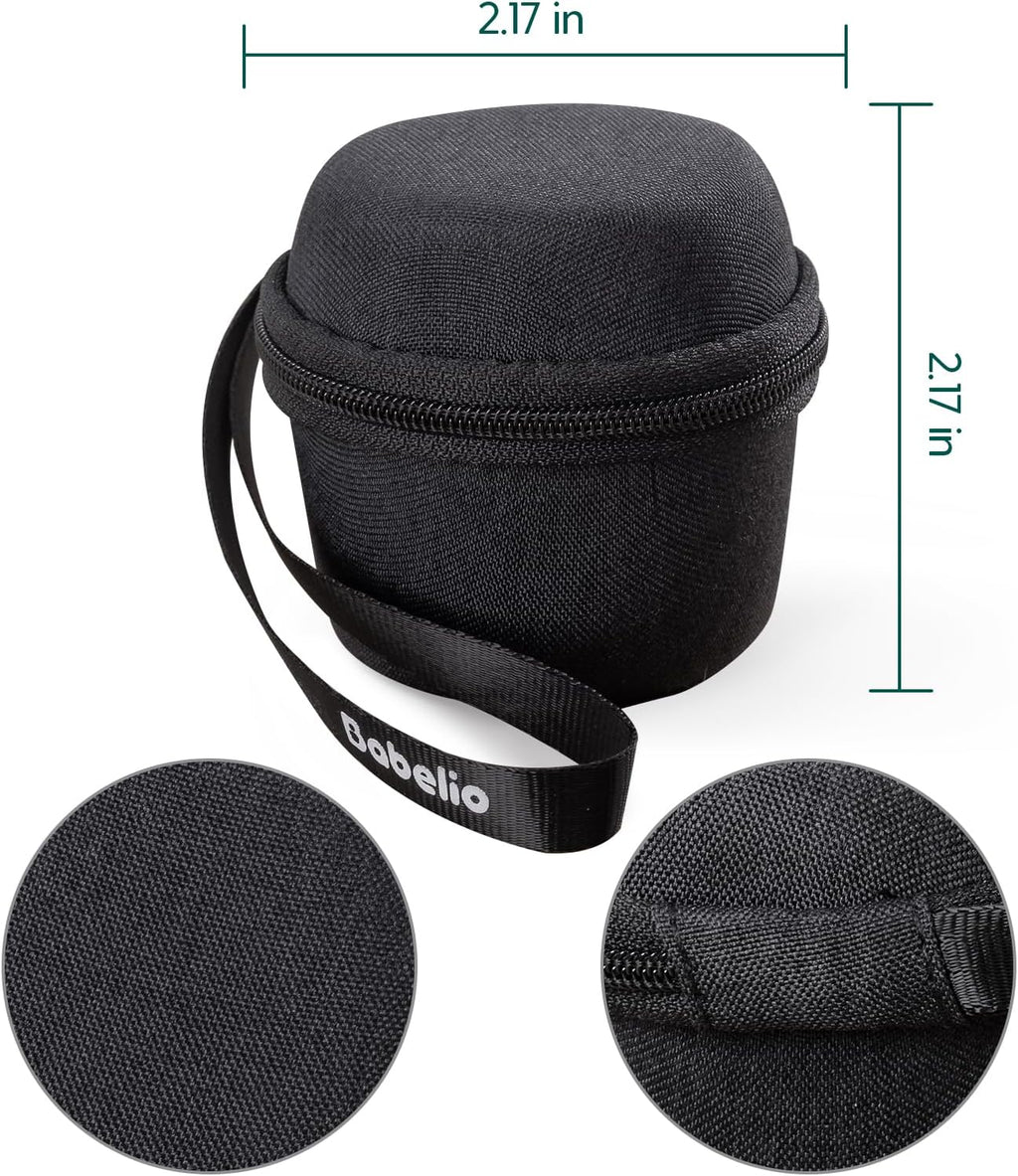 Babelio Portable Travel Case for Babelio Pocket Mini White Noise Machine, Double Stitch Zipper - Perfect for Traveling (CASE ONLY - Textile Black)