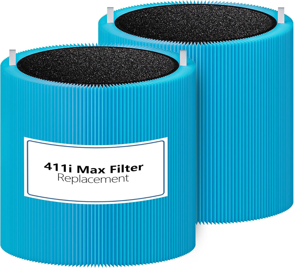 411i MAX AllergenBlock Replacement filter Compatible with Blue Pure 411i/411a Max Air Purifier, H13 True HEPA with Activated Carbon Air Filter,Blue Pure F4MAX