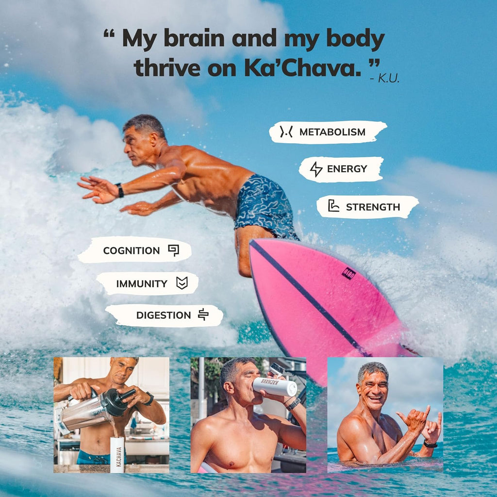 Ka’Chava Whole Body Meal Shake Vanilla – Vegan Protein Powder with 85+ Superfoods & Greens – Plant-Based Meal Replacement with Probiotics & Digestive Enzymes – 5 Sachets Travel Pack (5 Servings)
