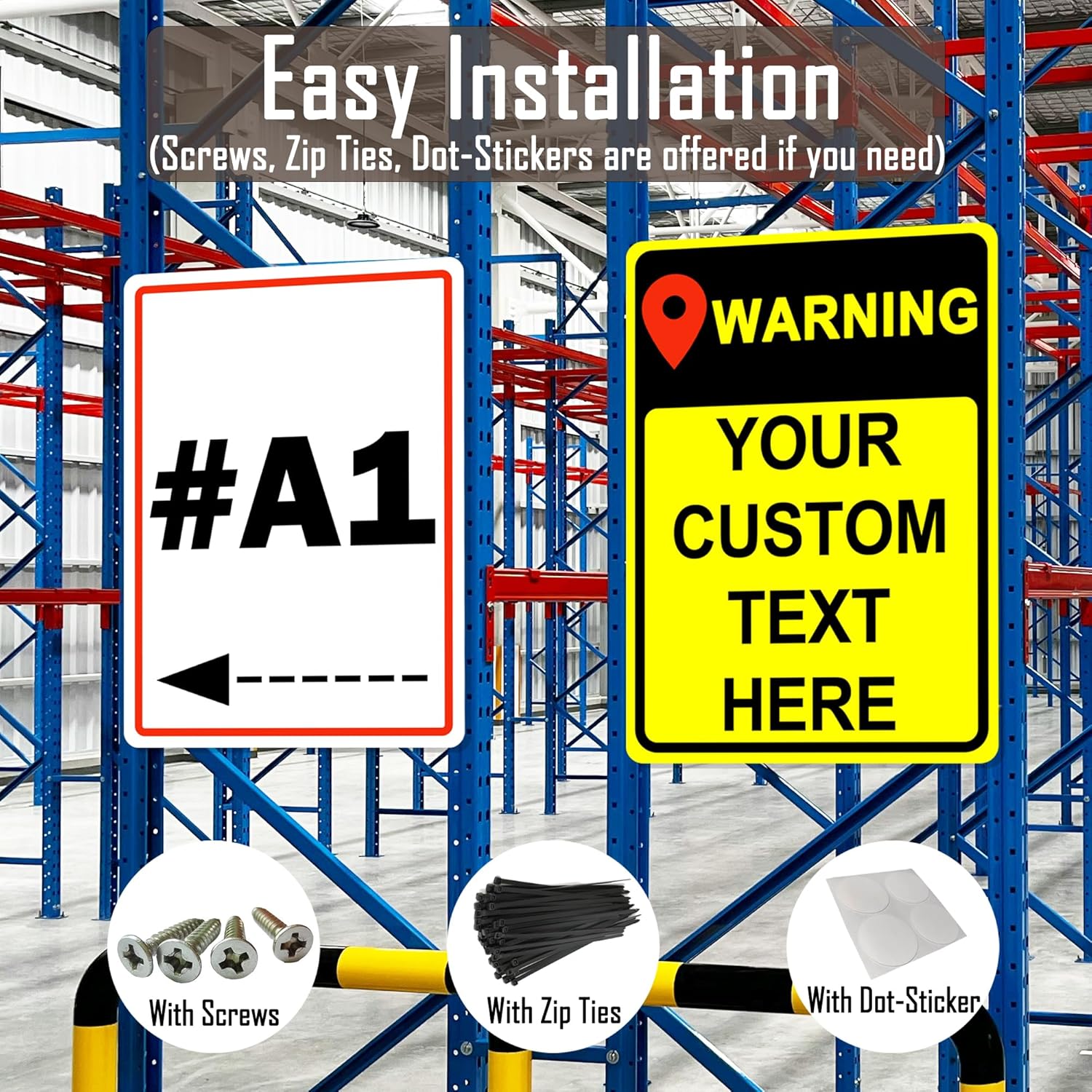 Custom Sign Outdoor Metal Vertical, Personalized Metal Sign for Parking, Gate, Delivery, Garage, Weatherproof Customized Signs for Outside, Make Your Own Signs Custom(18x12 Inches, Border)