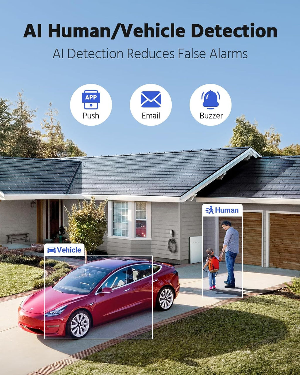 ANNKE 2MP Two-Way Audio Security Camera System, 8CH 3K Lite DVR, 4pcs 1080P CCTV White Wired Cams with Color Night Vision, AI Motion Detection, Smart AcuSearch, 2TB HDD for Outdoor Home Surveillance