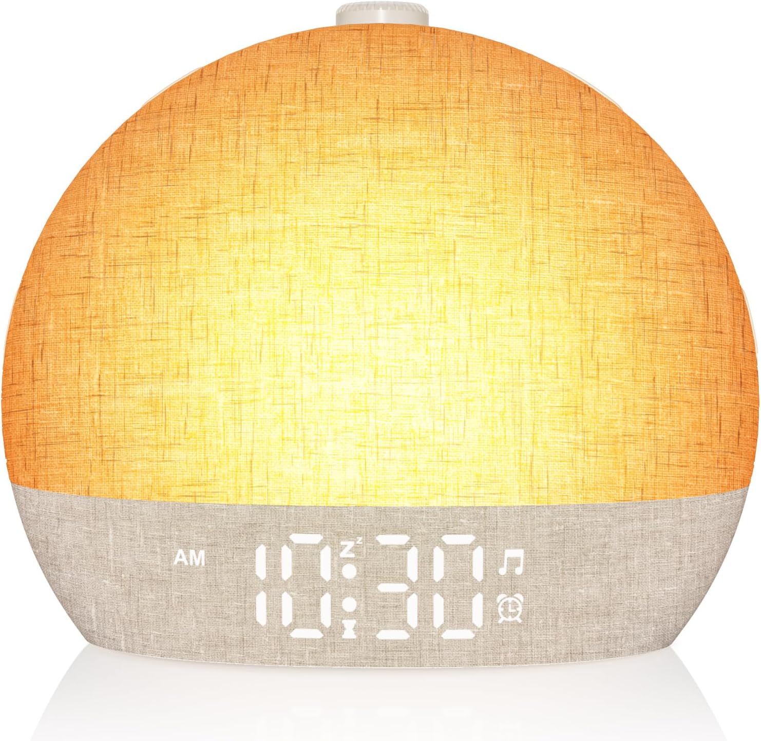 Wake Up Light Sunrise Alarm Clock, White Noise Sound Machine with 30 Soothing Sounds, Dimmable Night Lights, Sleep Aid, Snooze, Timer, Loud Alarm Clock for Heavy Sleepers Adults Kids, Ideal for Gift