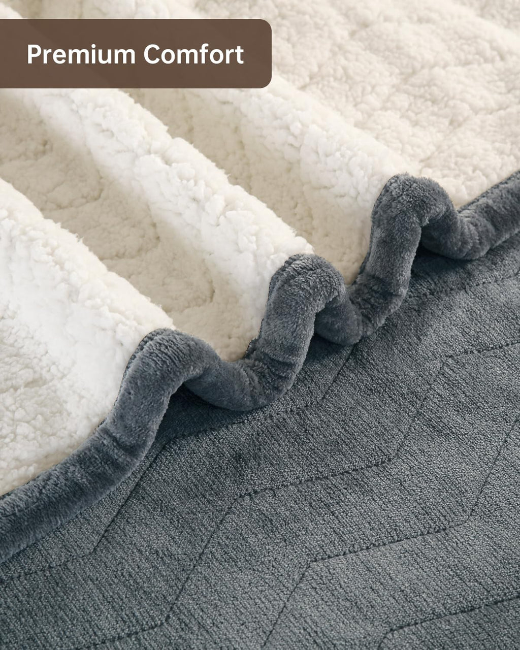 Electric Heated Blanket Full Size, Washable Blanket Warmer for Home for Adults, Fast Heating, Super Cozy Soft Flannel 72" x 84", 9 Heat Levels, 1-9H Auto-Off, ETL Certified, Dark Gray