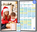 Digital Wall Calendar Chore-Chart-for-Business Planner - 27 inch Touchscreen Interactive Display Electronic Calendar for To Do List, Auto-Sync Calendars, Wall & Dask Mountable, Christmas Gifts for Mom