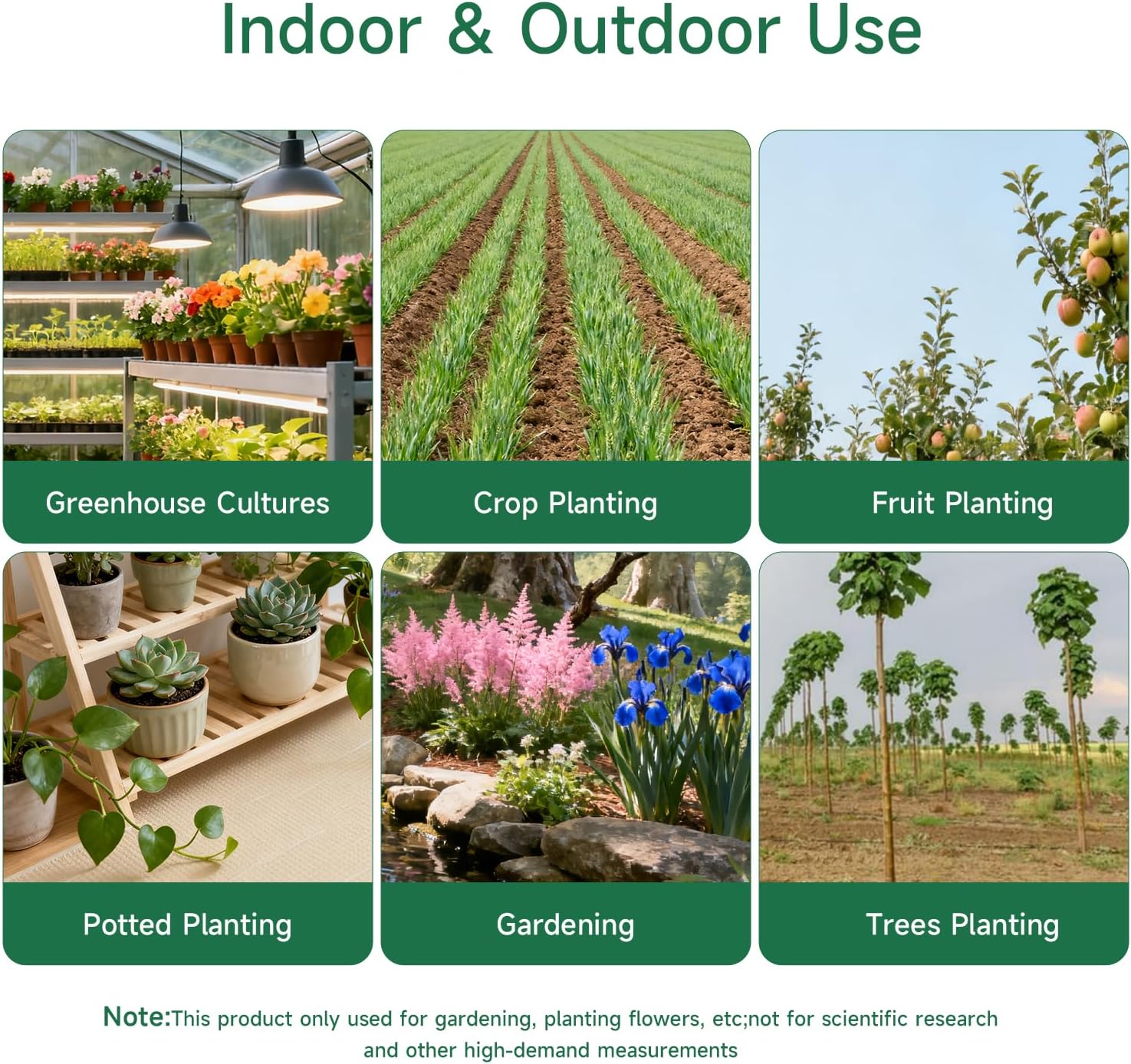 Soil Moisture Meter for Plants, Hygrometer Sensor Water Monitor, Plant Moisture Tester for Indoor Outdoor Garden, Potted Plants, Farm, Lawn, No Battery Needed
