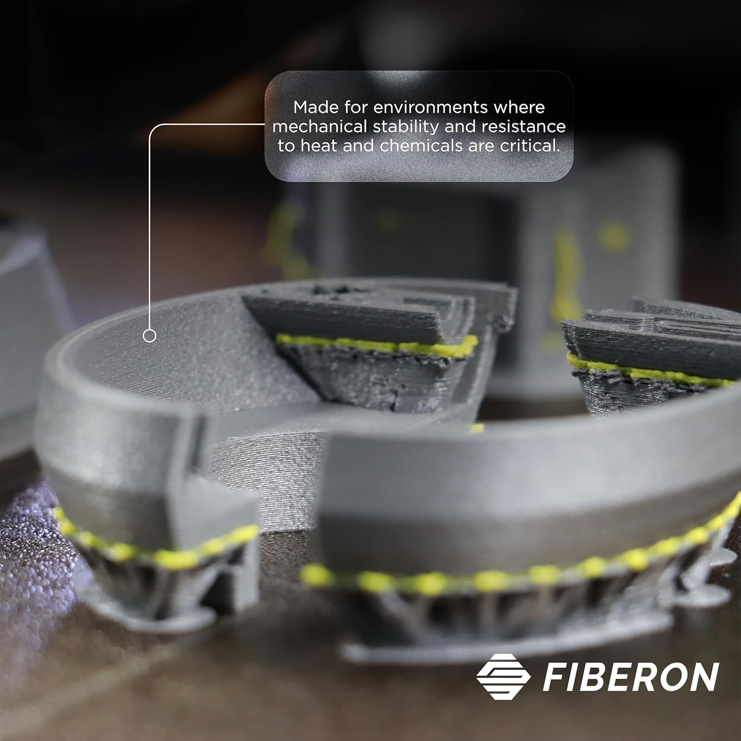 Polymaker Fiberon PPS-GF20 Filament 1.75mm 0.5kg Spool, Extreme Heat Resistance, Electrically Insulating, UL94 V0 Flame Retardant, Chemical Resistant, Ideal for Housings, Fixtures & Automotive Parts