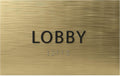 6" X4" Lobby Sign - Tactile Graphics Grade 2 Braille Text Reception Area Sign| Utility ADA Compliant Wall Mount Plastic Signs For Hospital, Offices, Businesses & Apartments