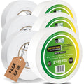 Wow Gaffers Tape 2 Inch White - 50 Yards (Pack of 6), Residue Free, Non-Reflective & Heavy-Duty - Professional Grade White Gaff Tape - Ideal for Photography Backdrop, Cables, Cords & Floor Taping