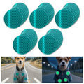 Non Fading Green Reflective Stickers 2-inch Diameter Round Reflector, Outdoor Waterproof High Visibility Warning Adhesive Tape (50 Pcs)