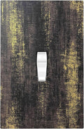 Decorative Light Switch Cover Vintage Industrial Rusty Metallic 1 Gang Single Toggle Device Electrical Faceplate Switchplates Decorator Outlet Wall Plate For Farmhouse Cabin Decor