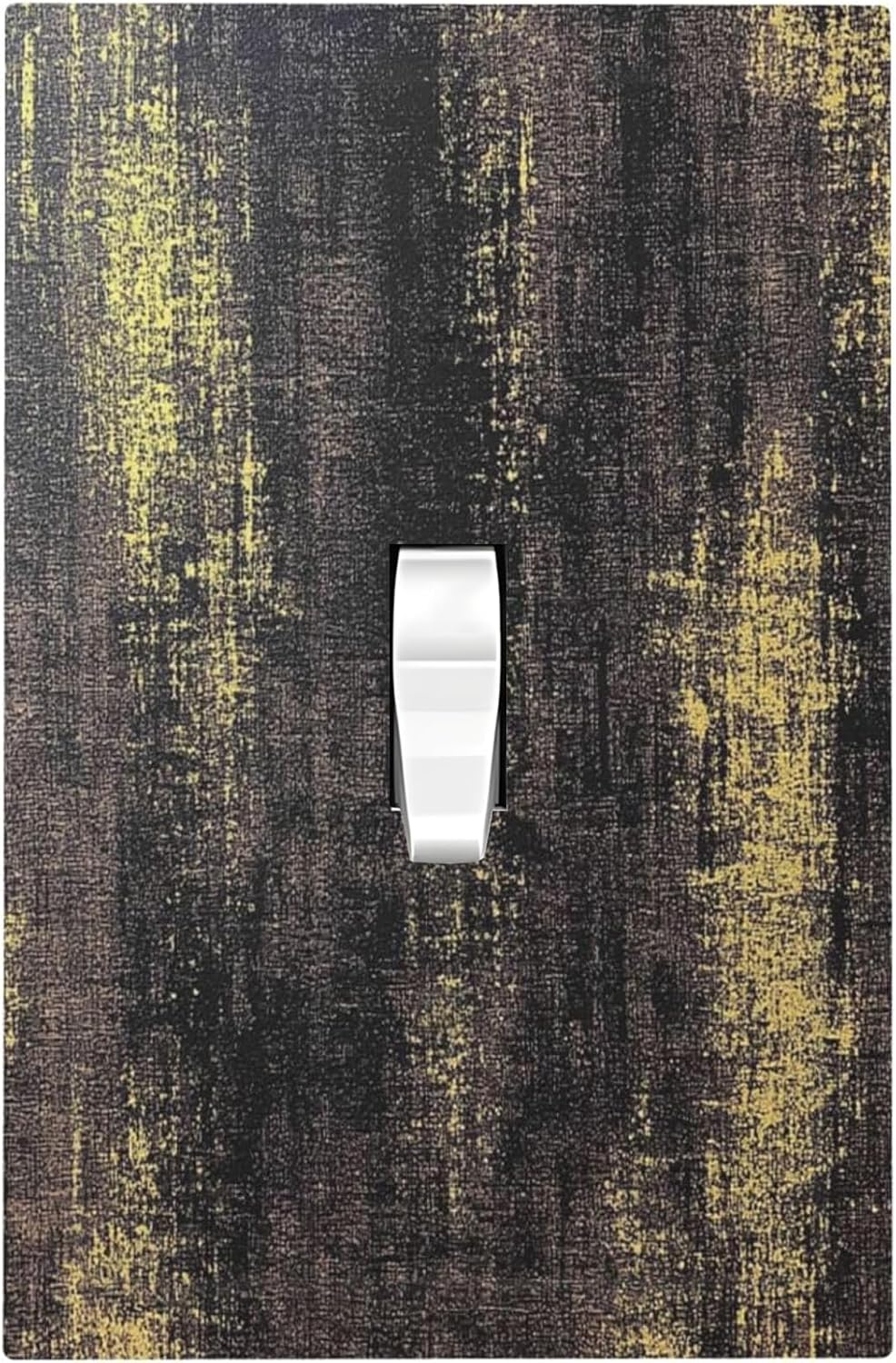Decorative Light Switch Cover Vintage Industrial Rusty Metallic 1 Gang Single Toggle Device Electrical Faceplate Switchplates Decorator Outlet Wall Plate For Farmhouse Cabin Decor