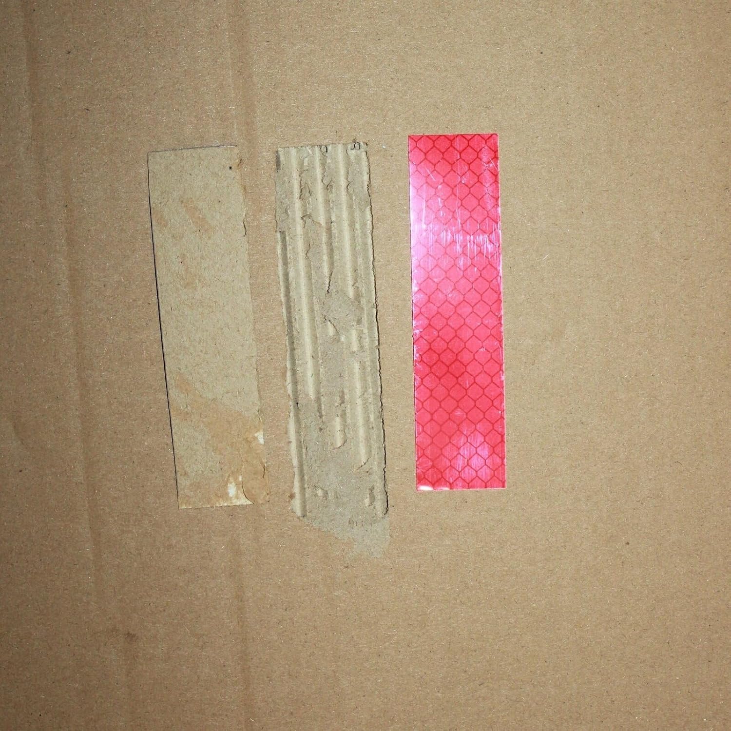 Non Fading Red Reflective Stickers 1 inch X 4 inch, Outdoor Waterproof High Visibility Warning Safety Adhesive Reflector Tape (20 Pcs)