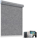 SmartWings Motorized Light Filtering Shades, 70% Blackout, Custom Size, Rechargeable Battery, Works with Matter/Apple HomeKit, Alexa, Thread/Zigbee, Remote Optional, 70% Safari Midnight