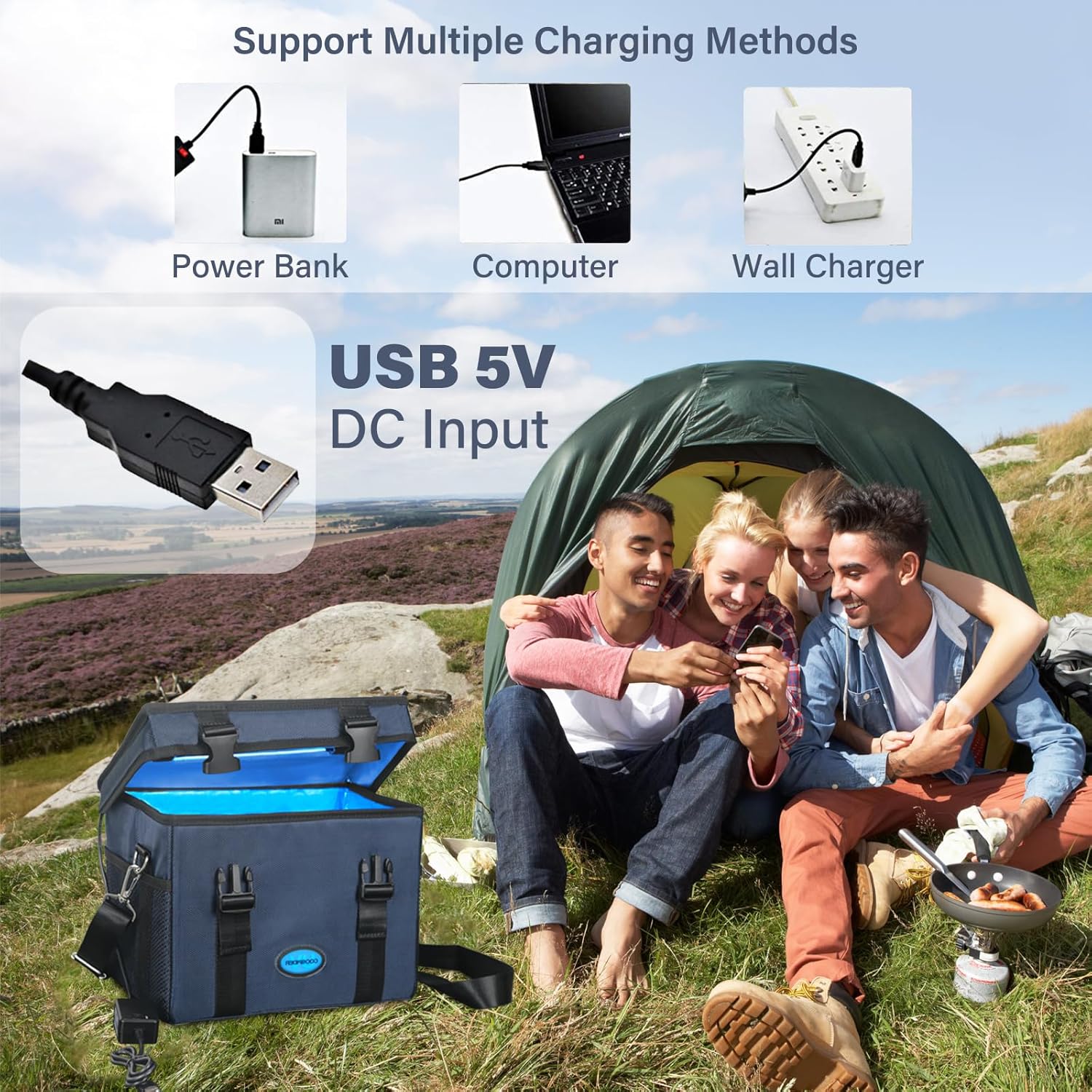 3 Gallon Large-powerful UV Light Sanitizer Ozone Box, Portable Foldable UV Cleaner Bag UVC Household Bag with 3-level Timer for Keys, Towels, Mask Cleaning Machine Blue 12L Ozone