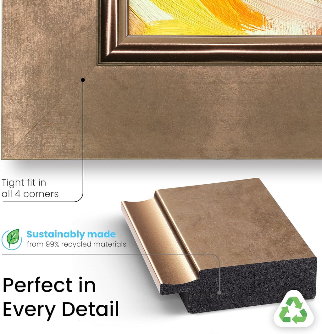 Contemporary Bronze 55" Premiere Deco TV Frame - Compatible ONLY with Samsung The Frame TVs (Fits 2021-2025, LS03A, LS03B, LS03C, LS03D, LS03FA)