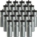 50 Strong Sports Water Bottles – Reusable 22 oz BPA-Free Plastic Bottles with Pull Top Cap – Made in USA – Top Rack Dishwasher Safe – Fits Most Bike Cages Brand