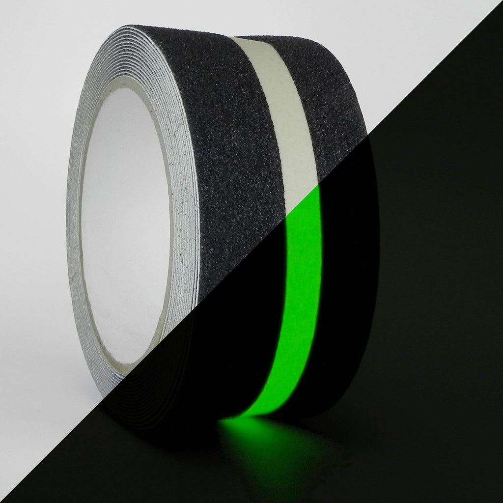WOD AST20LS Anti Slip Grip Tape Glow in the Dark for Safety Ilumination Track - 2 inch x 60 ft. (Pack of 6) Prevents Risk of Slippage on Stairs or Other Slipery Surfaces Indoor/Outdoor Traction