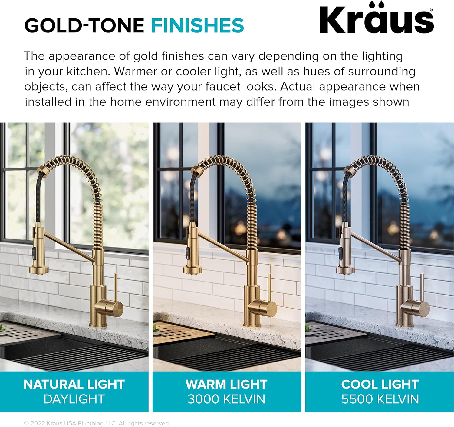 KRAUS Bolden Touchless Sensor Commercial Style 2-Function Single Handle Pull Down Kitchen Faucet in Spot-Free Brushed Brass, KSF-1610BB