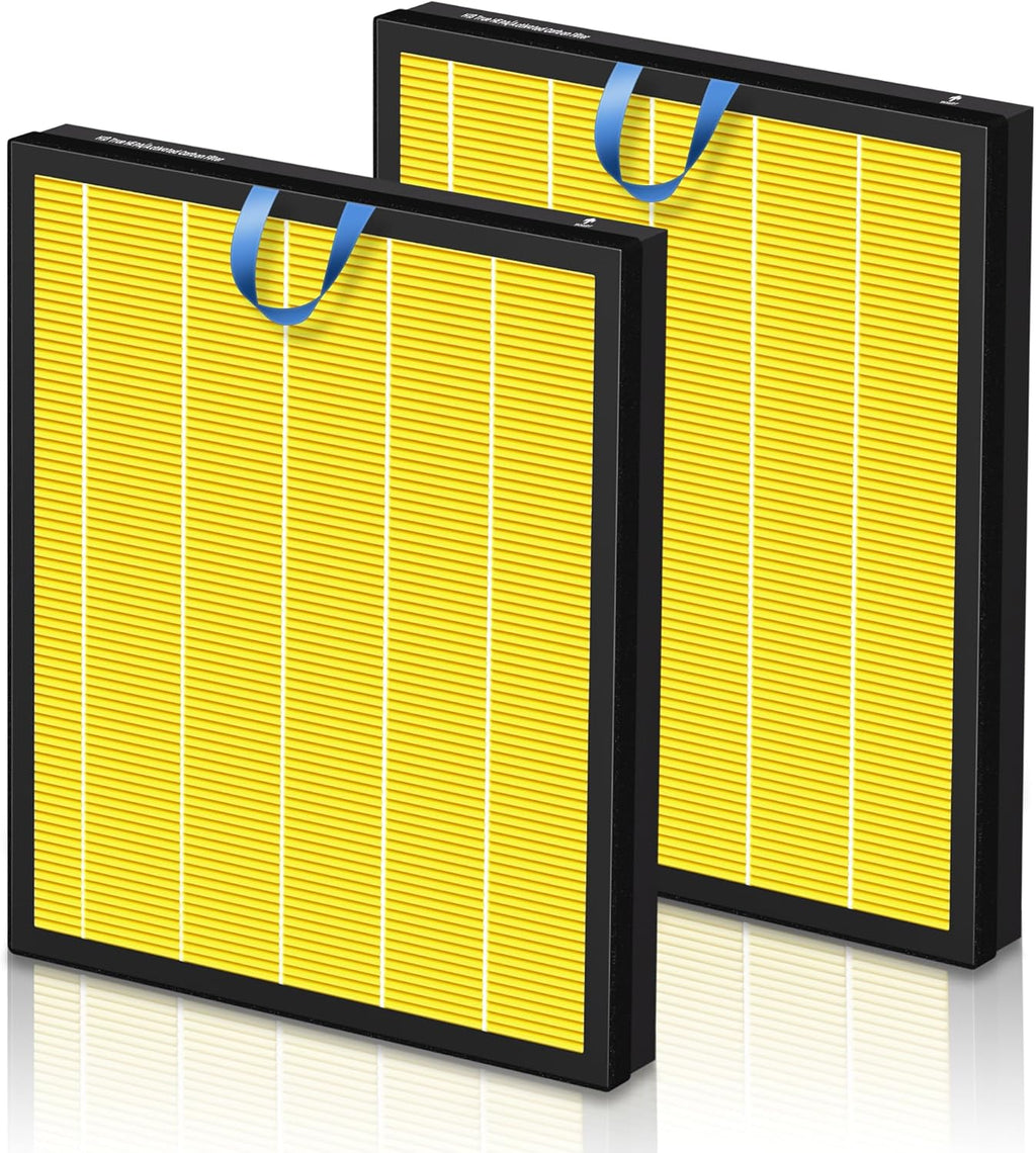 Vital 200S Pet Care Replacement Filter for LEVOIT Vital 200S and Vital 200S-P Air Purifier, True HEPA and Activated Carbon Filter, Vital 200S-RF-PA, 2 Pack, Yellow