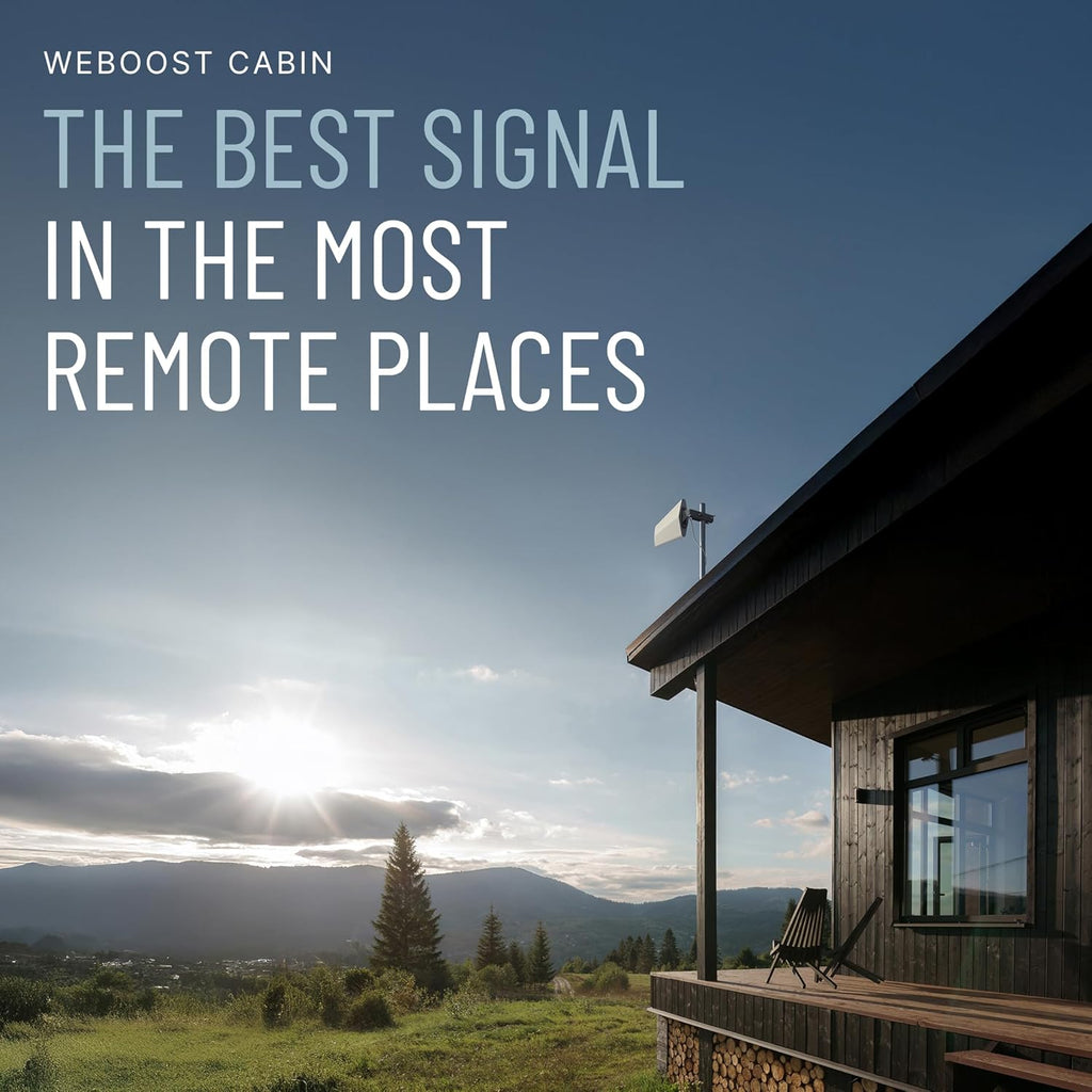weBoost Cabin – Cell Phone Signal Booster | Boosts 4G LTE & 5G | Supports All U.S. Carriers – Verizon, AT&T, T-Mobile & More | Made in The U.S. | FCC Approved