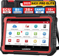 LAUNCH X431 PRO Elite OBD2 Scanner, 2025 All-in-One New Bidirectional Scan Tool with CANFD DOIP, ECU Diagnostics,38+ Resets, Full System,FCA Autoauth,VAG Guide, 2 Years Update Included