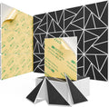22 pack Acoustic Panels With Self-Adhesive, 12"X 12"X 0.4"Sound Proof Foam Panels, Sound Panels High Density, Soundproof Wall Panels for Home Studio Office- WhiteBase + BlackFace V1