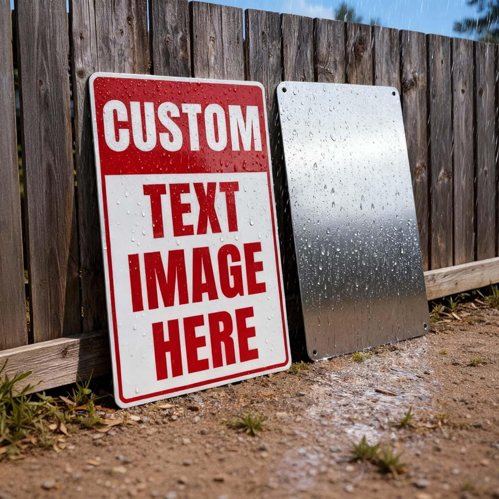 Custom Signs Outdoor, Personalized Metal Signs for Business, 20x15 Inches, Rust Free .040 Aluminum, Fade Resistant, Reflective Option