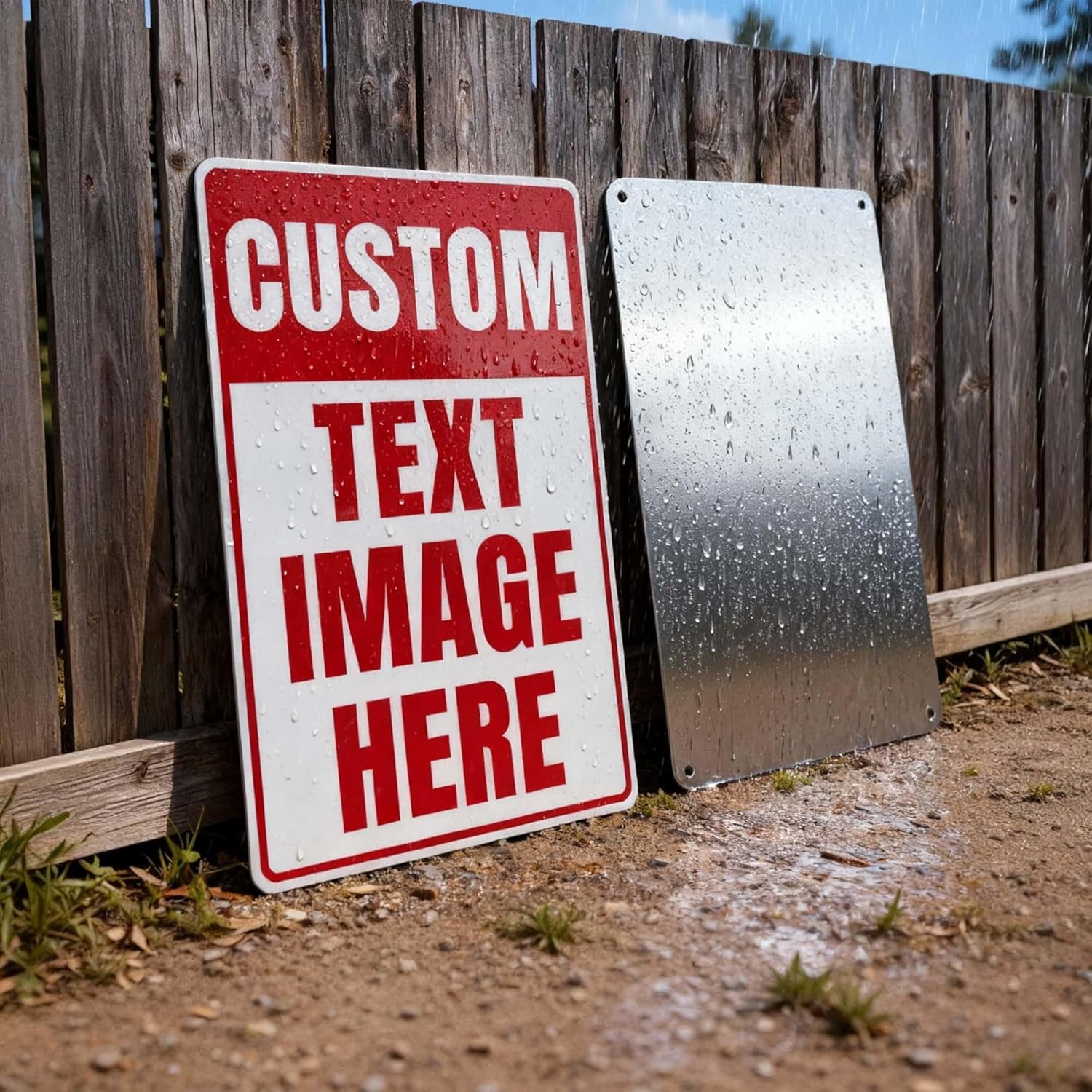 Custom Signs Outdoor, Personalized Metal Signs for Business, 24x18 Inches, Rust Free .040 Aluminum, Fade Resistant, Reflective Option
