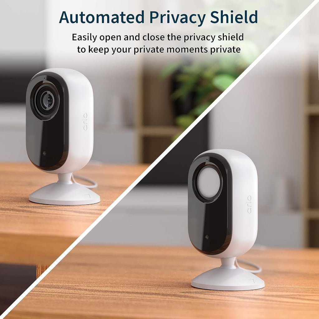 Arlo Essential Security Camera 2K Indoor/Outdoor 2 Cameras, Essential 2K Indoor 1 Camera, Video Doorbell & Solar Panel Bundle | Battery gets Charged with Solar Panels | White
