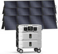 IEE SP5000 Power Station 5120Wh with 3x200W Portable Panel, 120/240V 5000W AC Output(9000W Peak), Portable Generator for Home Backup Outdoors Camping RV Emergency