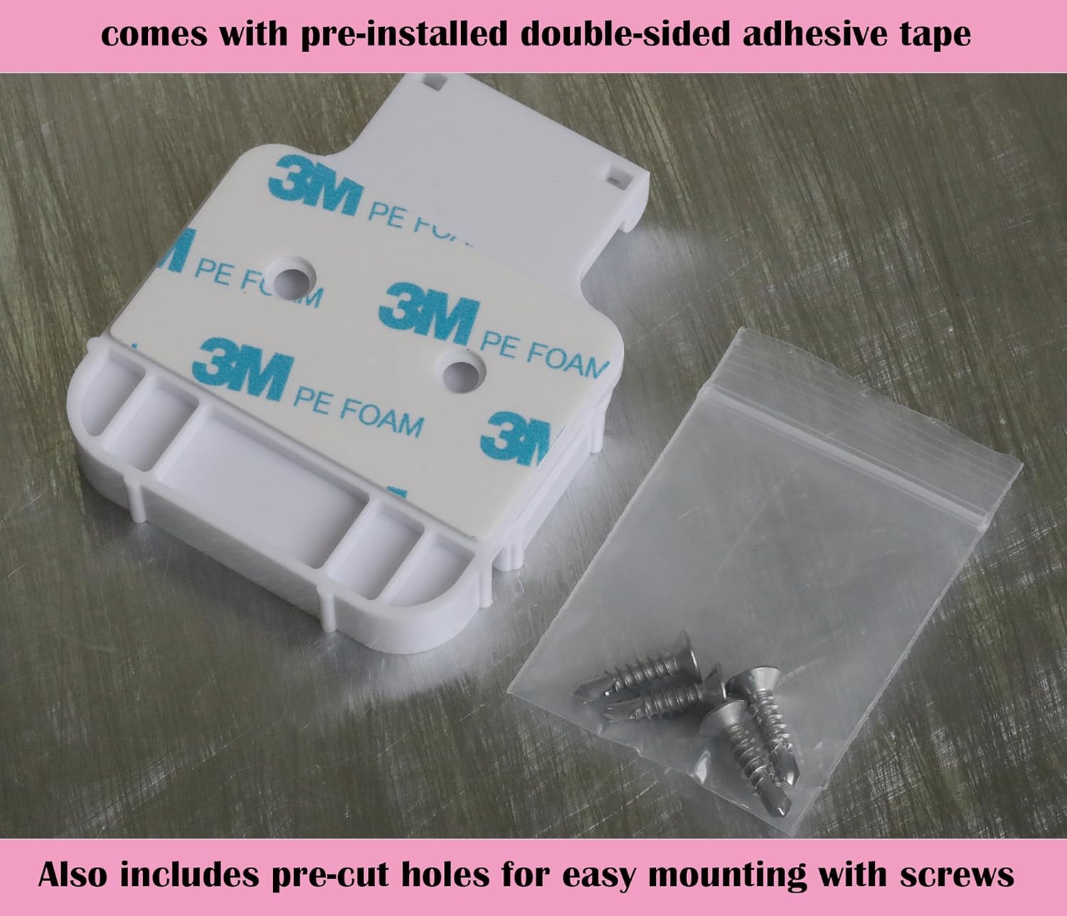 Garage Door Bracket Compatible with R-ing Alarm Contact Sensors (2nd Gen) – Perfect Fit, Reliable Hold, Quick Setup (2 Pack)
