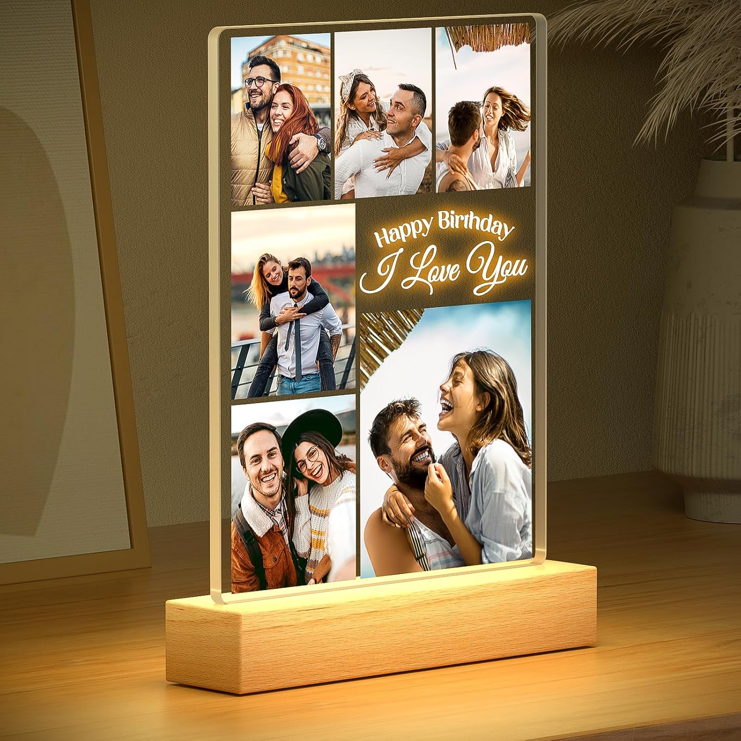 Custom Picture Frame, Personalized Photo Frame, Customized Picture Frames, Personalized Valentines Day Gifts for Her Him Women Men Girlfriend Boyfriend Mom Dad Couple Baby Kid Family Pet