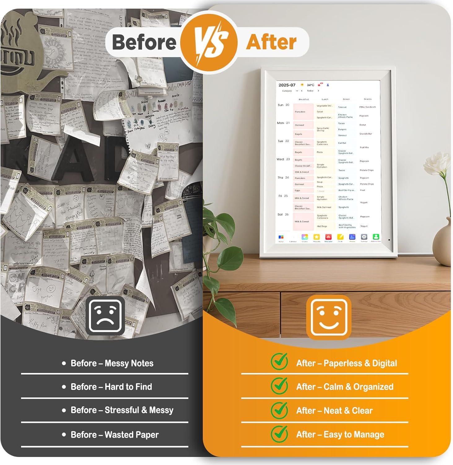 15.6 Inch Digital Calendar - Full HD IPS Smart Touchscreen Family Planner with Octa Core & 64GB, offering an Anti-Glare Electronic Calendar, Chore Chart, and Multi-Sync—Perfect Christmas Gift for Home