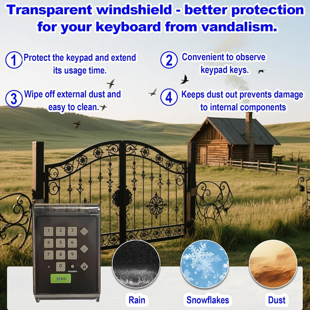 for Ghost Controls AXS1 AXP1 Remote Transmitter,5-Button Remote Transmitter for Automatic Gate Openers, Partymode, Compatible with Ghost Controls Single/Dual Control Opener Systems (AXWK Black)
