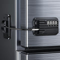 Upgraded Refrigerator Combination Locks- Changeable Password Fridge Locks for Kids, Toddlers and Children, Child & Baby Proofing Safety Door Lock for Cabinet and Drawers Windows (Black-1 Pack)