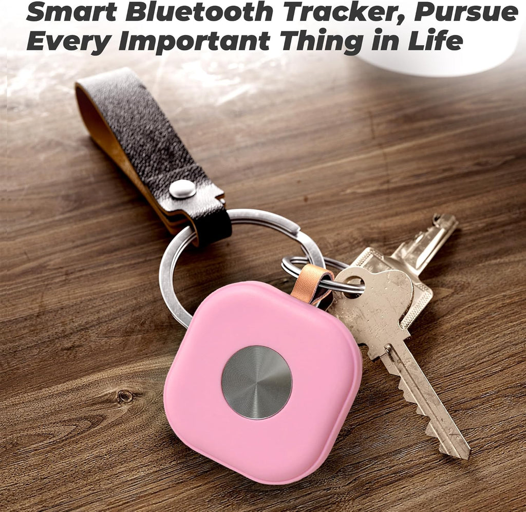 Air Tracker, Key Finder Works with Find My App (iOS Only), Bluetooth Tracker for Keys, Luggage, Suitcases, Key Finder Locator with Sound, Worldwide Tracking Tags, Replaceable Battery-2 Pack Colorful