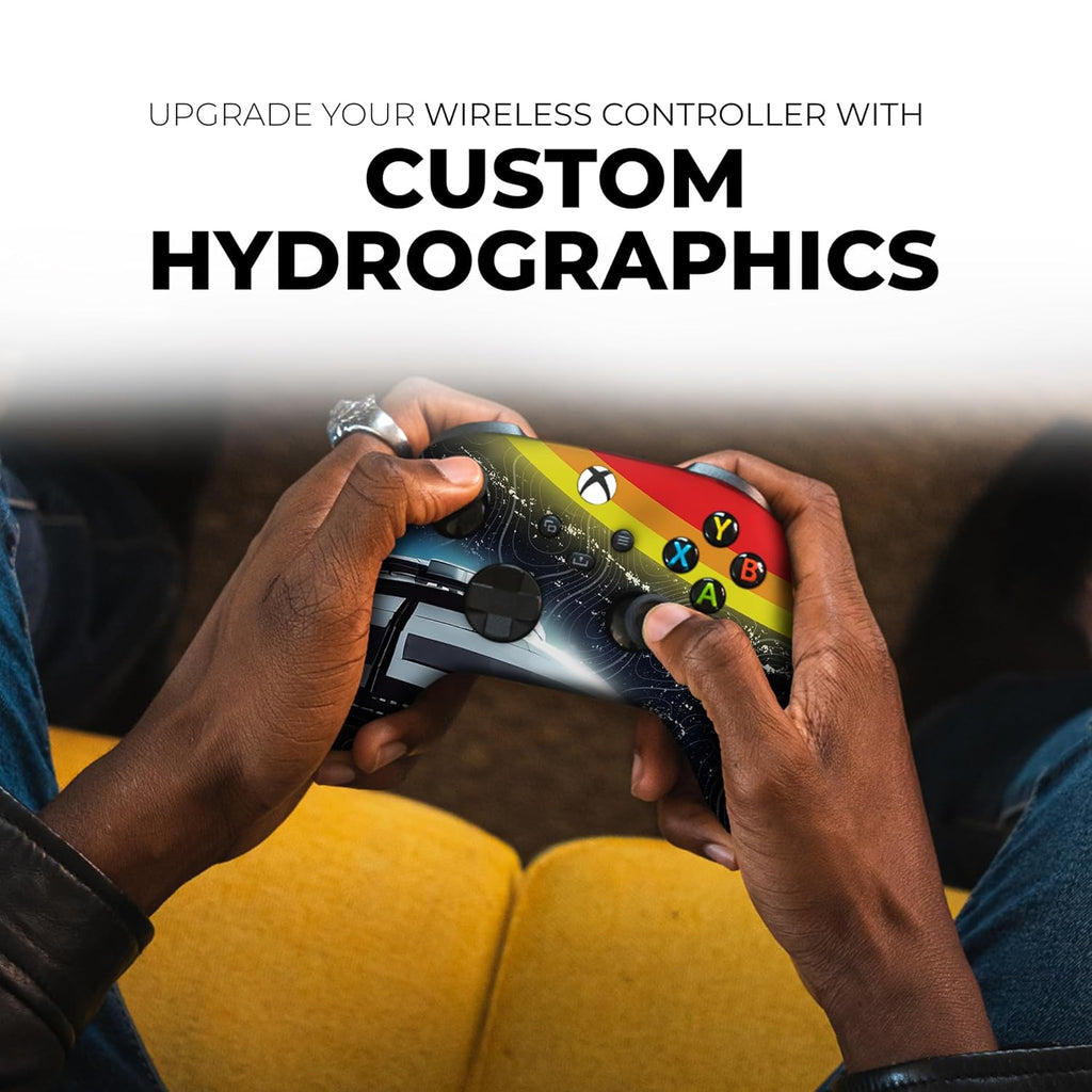 DreamController Cosmic Voyagger Custom X-box Controller Wireless compatible with X-box One/Series X/S Proudly Customized in USA I Permanent HYDRODIP Print(NOT JUST A SKIN)(MODDED)