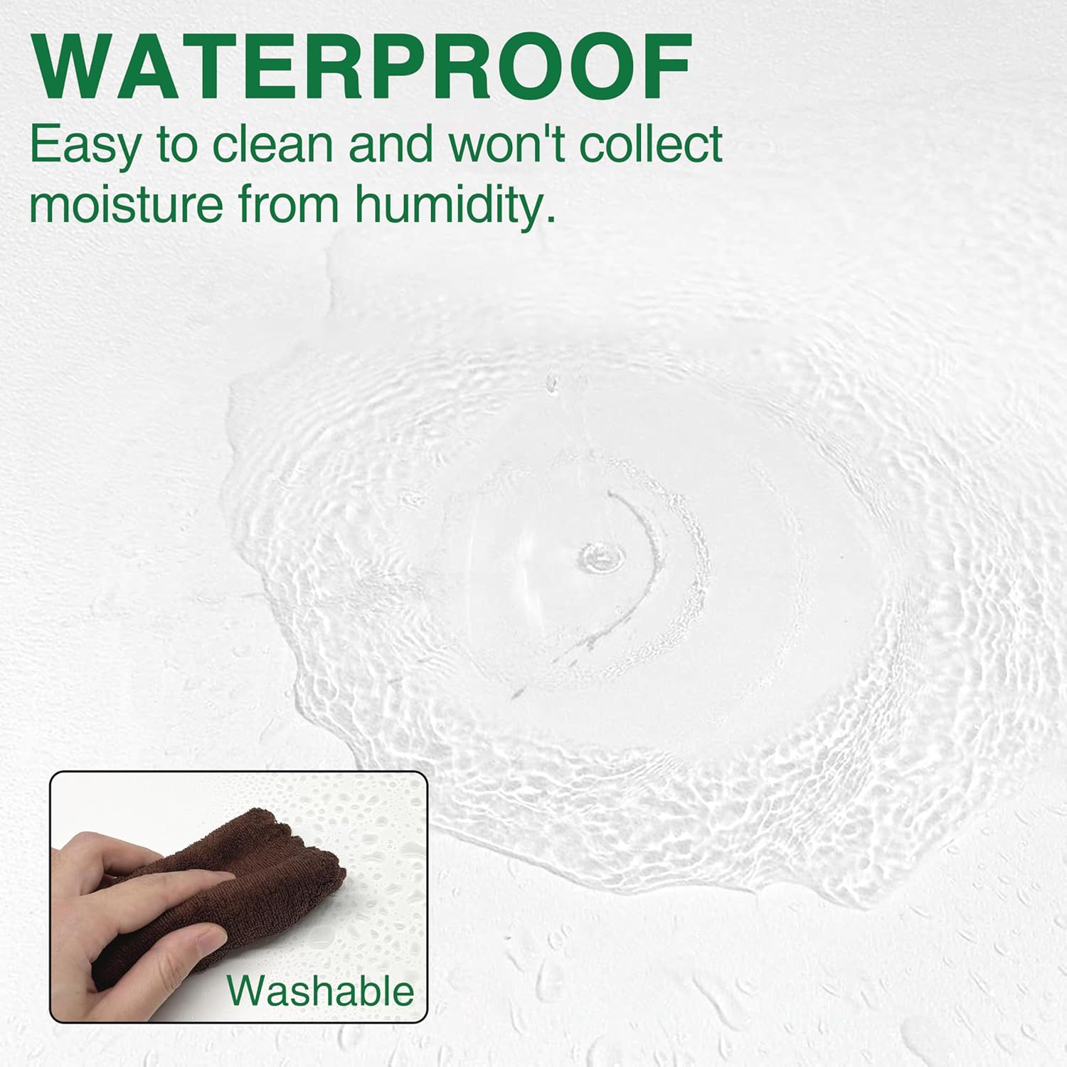 NEWPEAS Smooth Drop Ceiling Tiles 2ft x 2ft - Premium PVC to Prevent Breakage - Waterproof, Fire-Rated, Easy Drop-in Installation - Ceiling Tiles 24" x 24", White, 12-Pack Cover 48 Sq. Ft