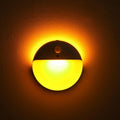 2 Pack Amber Night Light, Battery Operated Night Light, 2.6" Small Sticky Lights, Dimming, 3 Light Modes, Motion Sensor Lights for Kids, Baby, Sleep, Bedroom, Bathroom, Toilet, Travel, Stairs