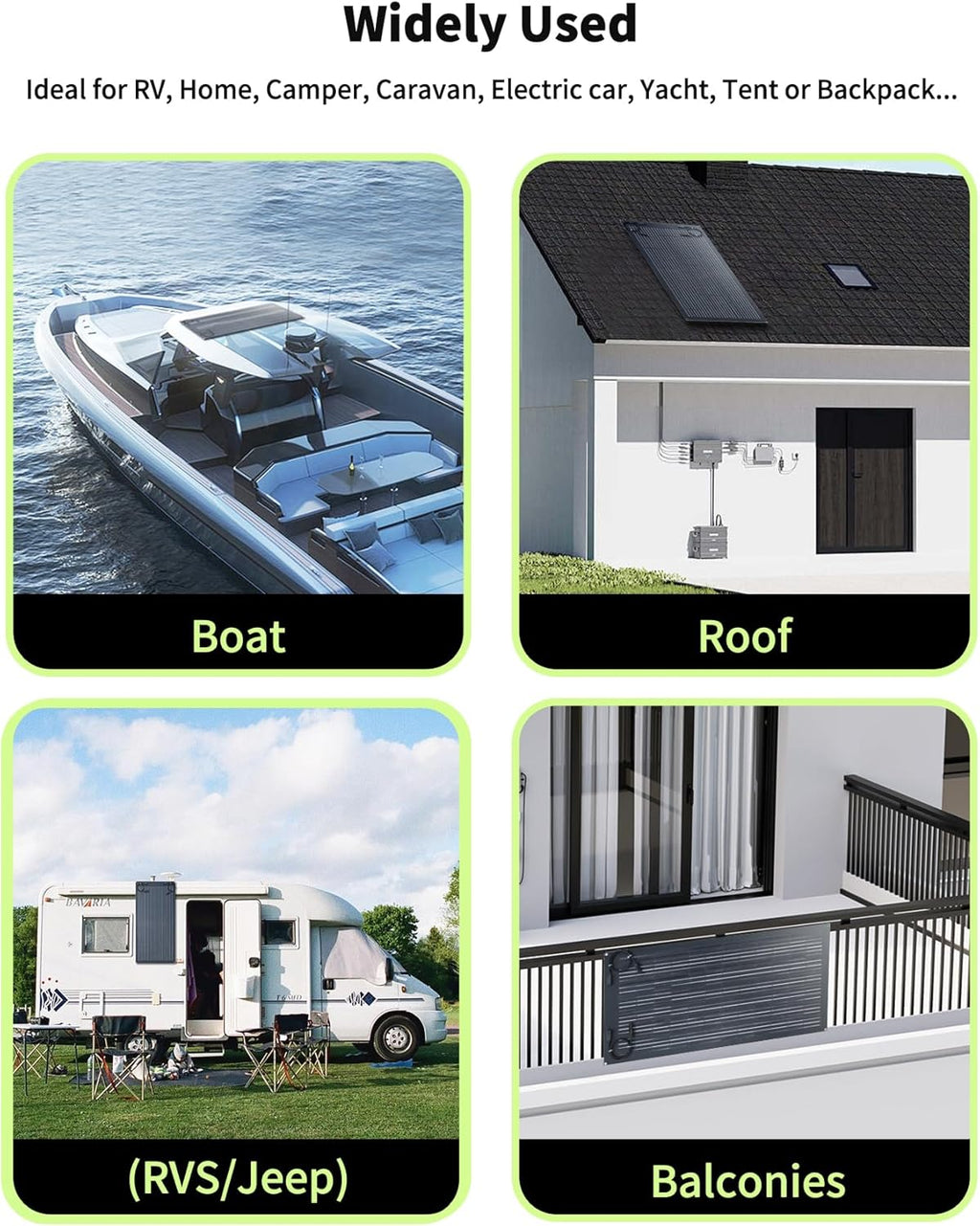 200W Flexible Solar Panel, Portable Bendable 20 Volts Solar Panels 10BB Ultra Lightweight Bendable Mono Cell for RV Camping Home Boat Marine Curve Surface RV Cabin Van Car