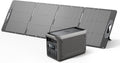 DABBSSON 3072Wh Solar Generator with 210W Solar Panel, Semi-Solid LiFePO4, 3000W AC Output×6,TT-30×1 for Charging RV,P-Boost 3600W,Lightweight,1.3X Runtime,3000L Power Station for Camping Home Backup
