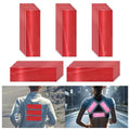 Non Fading Red Reflective Stickers 2 inch X 6 inch, Outdoor Waterproof High Visibility Warning Safety Adhesive Reflector Tape (50 Pcs)