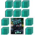 Non Fading Green Reflective Stickers 2 inch X 2 inch, Outdoor Waterproof High Visibility Warning Safety Adhesive Reflector Tape (100 Pcs)