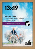Americanflat 13x19 Picture Frame with Shatter-Resistant Glass - Signature Collection - Gallery-Style Frames Made of Engineered Wood - Photo Frame for Wall Display - Dark Oak