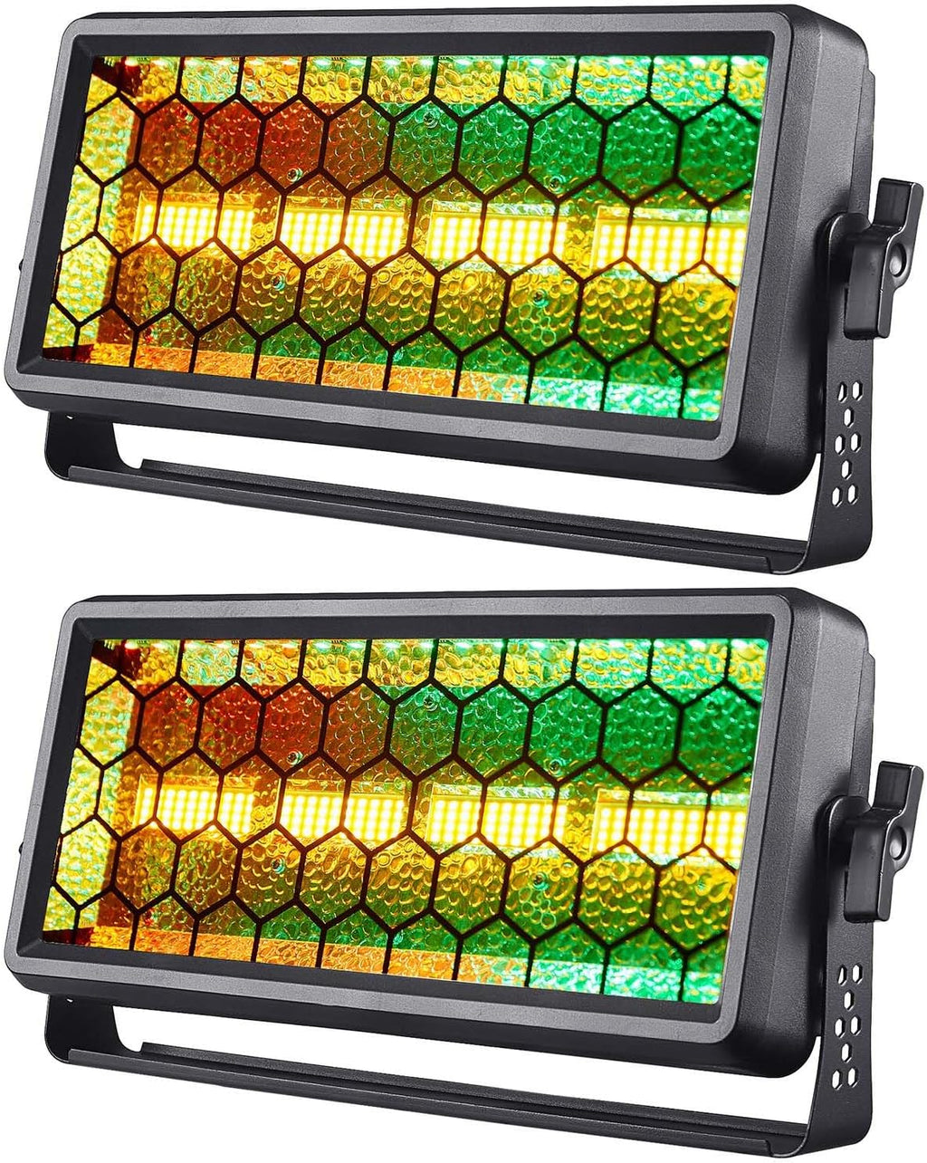 Retro Stage Light 120W - 4 COB + 36 RGB LED Wall Washer Bar DMX512, Uplights for Events, Monochrome/Mixed Colors for DJ Concert, Wedding Halloween Party, Xmas, Club
