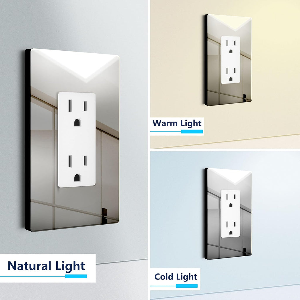 LIDER Decorator Metal Wall Plate, Temperature and Impact Resistant, 201 Stainless Steel, Screwless Cover, Modern Decoration Upgrade, Mid-Size 1-Gang 4.88" x 3.11", Polished Chrome, LSMWP-31M-PC