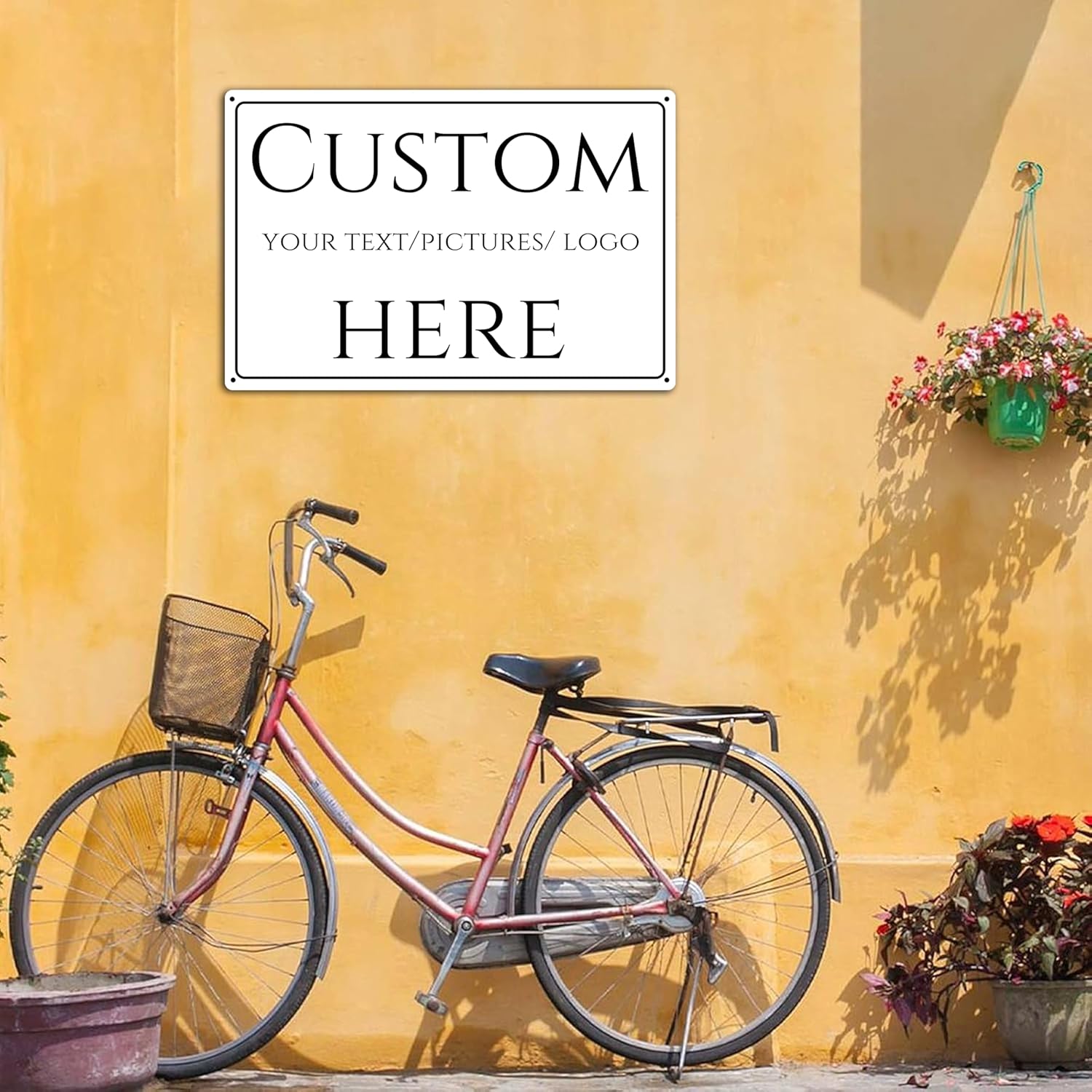 Custom Sign,Aluminum Weatherproof Metal Sign Multiple Sizes, Customize for Wall decoration, garden tips, Business, Workplace, office, Home, Delivery Signs(10 * 7Inch)