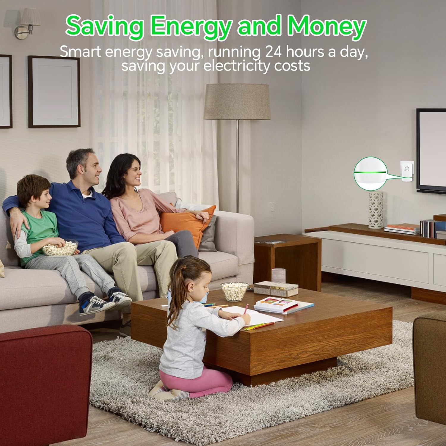 Power Saver Pro, 2025 Stop Watt Energy Saving Device, Intelligent Voltage Stabilization & Power Optimization Energy Saving Device, Household Office Electricity Saving Box US Plug 90V-250V 30KW 4Pack