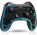 ELISWEEN Switch Controller for Nintendo Switch/Switch 2/OLED/Lite, Replacement for Nintendo Switch Pro Controller Support PC & Android/iOS with Cool Light, Wireless Switch Controller with Turbo,Vibration