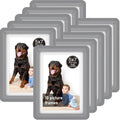 Dark Gray 5x7 Picture Frame with Acrylic Front 10 Pack, ABS Frame for 5x7 or 4x11 Photos, Shatterproof UV-Resistant Tabletop Photo Frame, Vertical/Horizontal Display for Home Décor